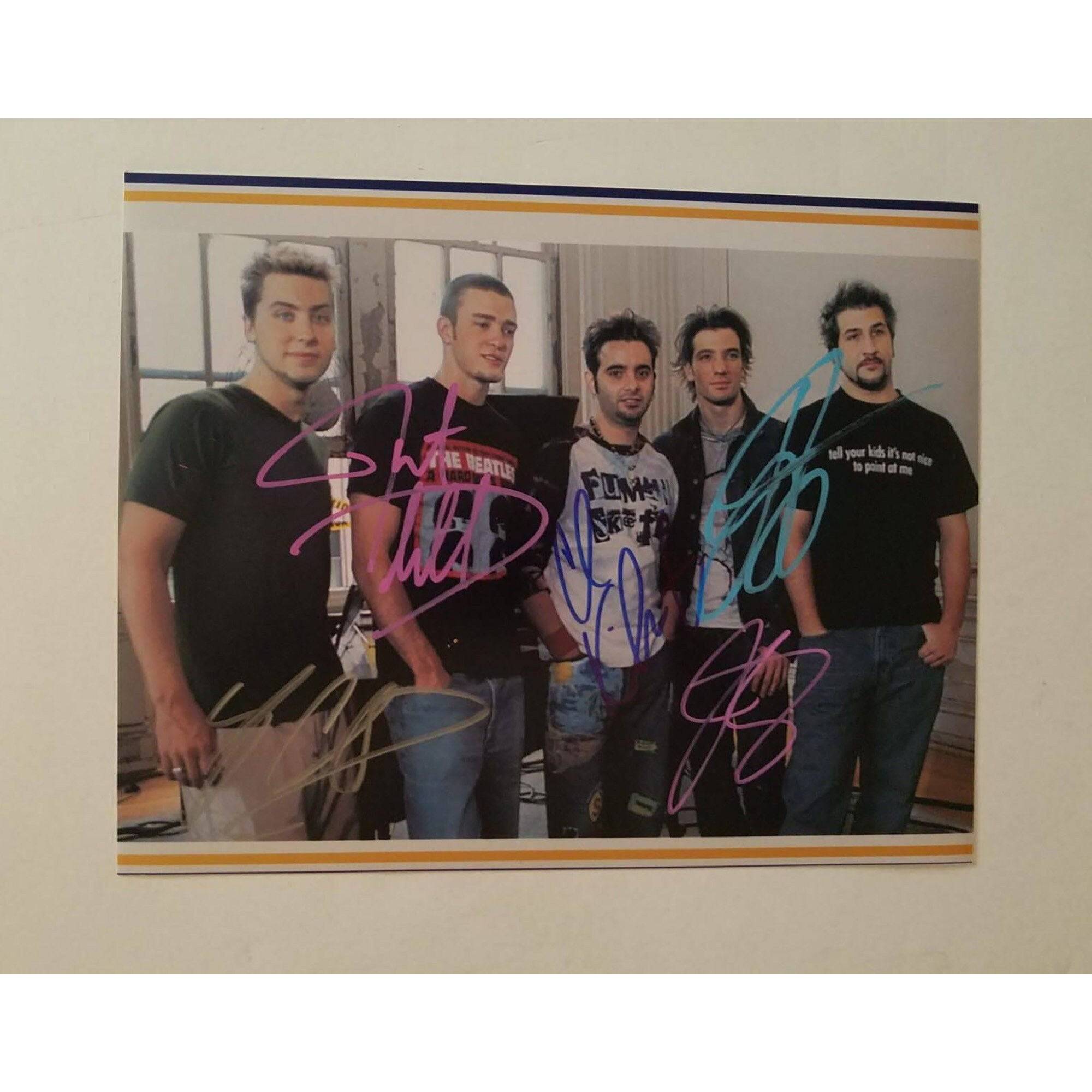 NSYNC, Justin Timberlake 8 x 10 signed photo