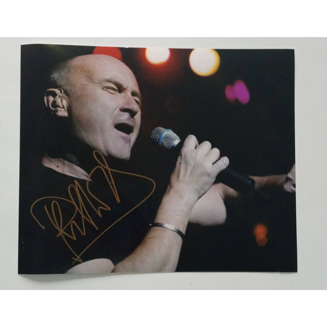 Phil Collins Genesis 8 x 10 signed photo with proof