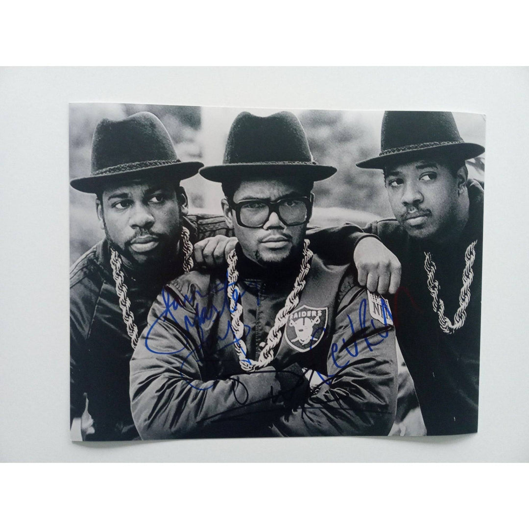 Run DMC 8 x 10 signed photo with proof - Awesome Artifacts 