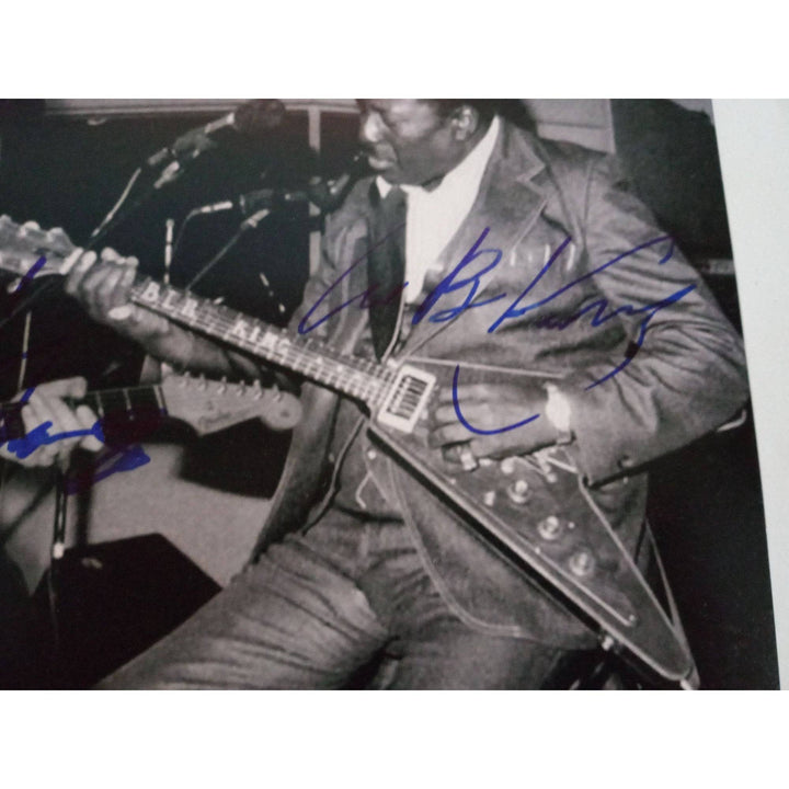 Stevie Ray Vaughan and Albert King 8 x 10 photo signed  with proof