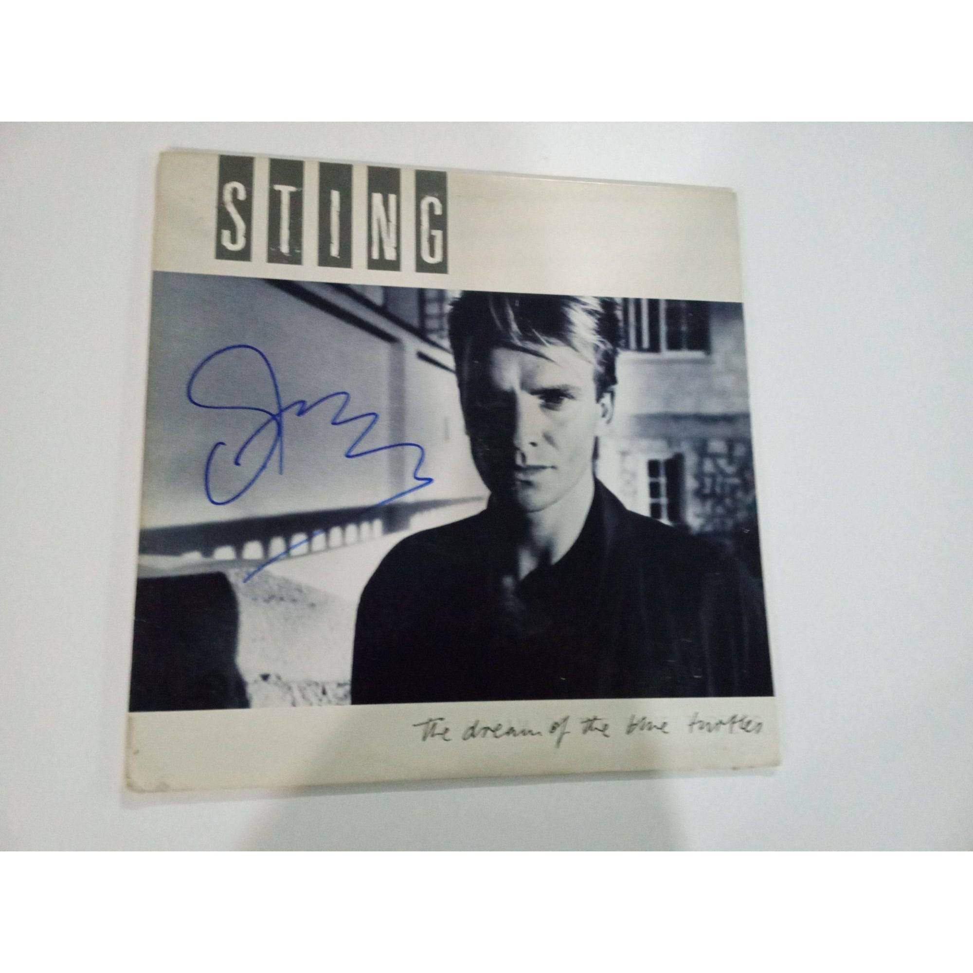 Sting Gordon Sumner, The Dream of the Blue Turtles LP signed - Awesome Artifacts 