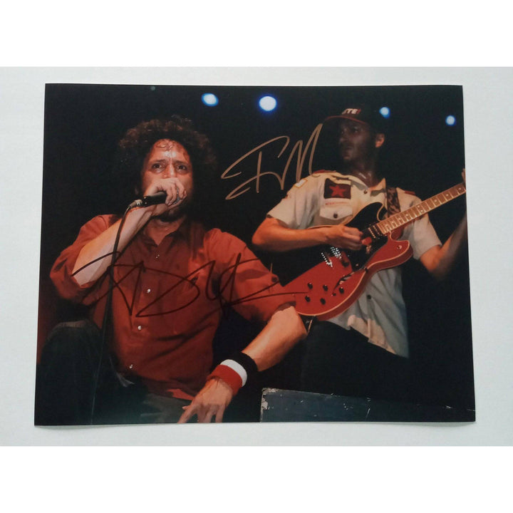 Tom Morello and Zack Dela Rocha 8 x 10 signed photo with proof - Awesome Artifacts 