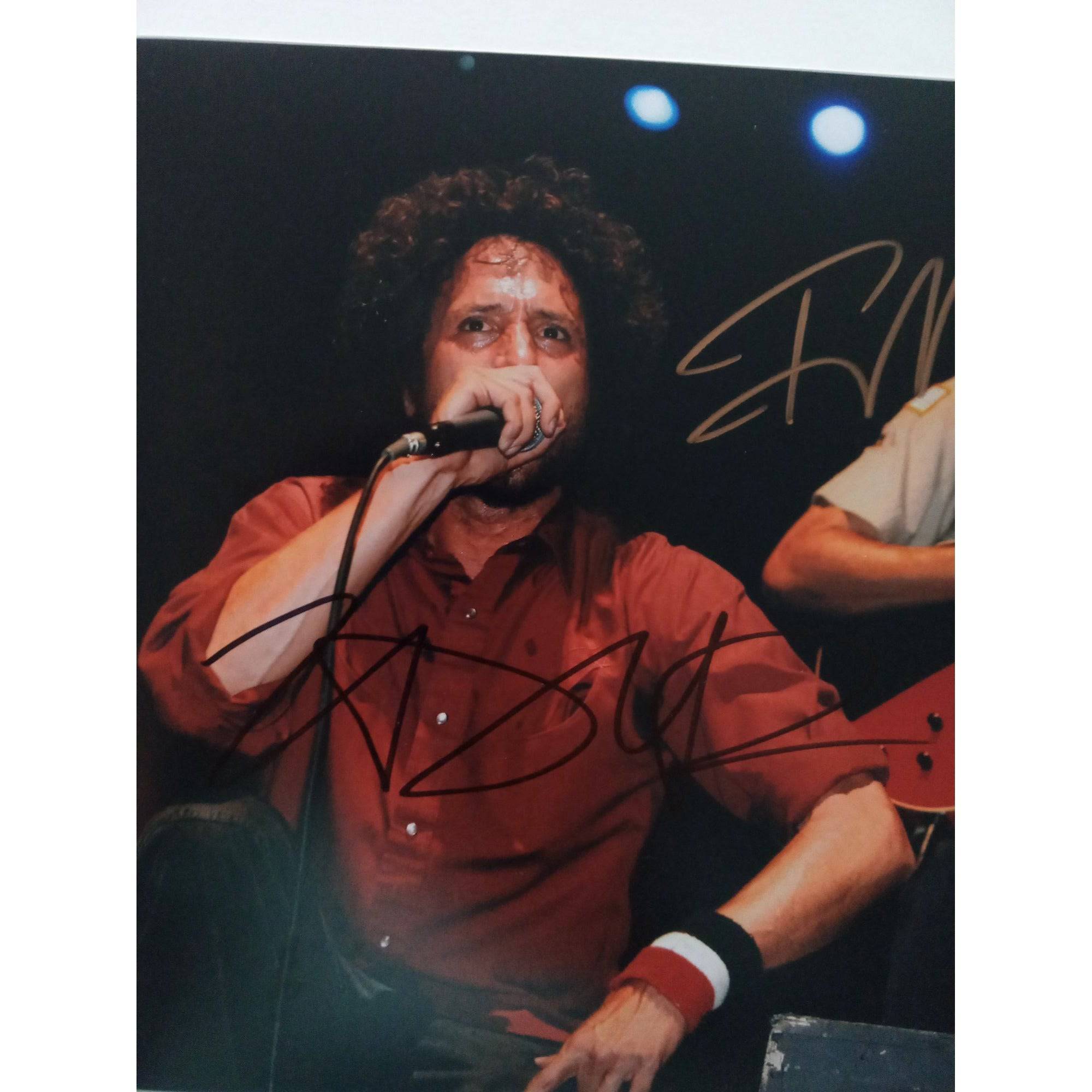 Tom Morello and Zack Dela Rocha 8 x 10 signed photo with proof