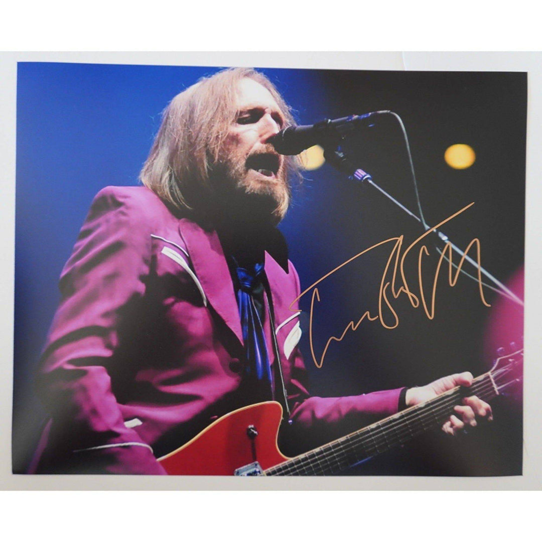 Tom Petty 8 by 10 signed photo with proof