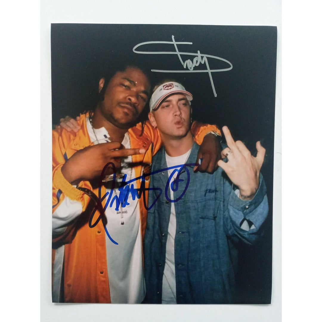 Xzibit Alvin Joiner and Marshall Mathers Eminem 8 by 10 signed photo with proof - Awesome Artifacts 