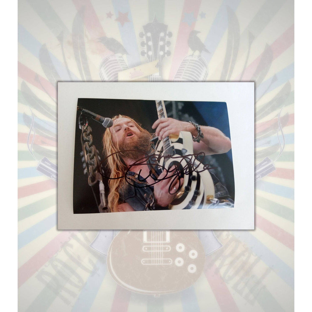 Zakk Wylde 5 x 7 photo signed with proof