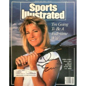 Chris Evert tennis Legend complete Sports Illustrated signed