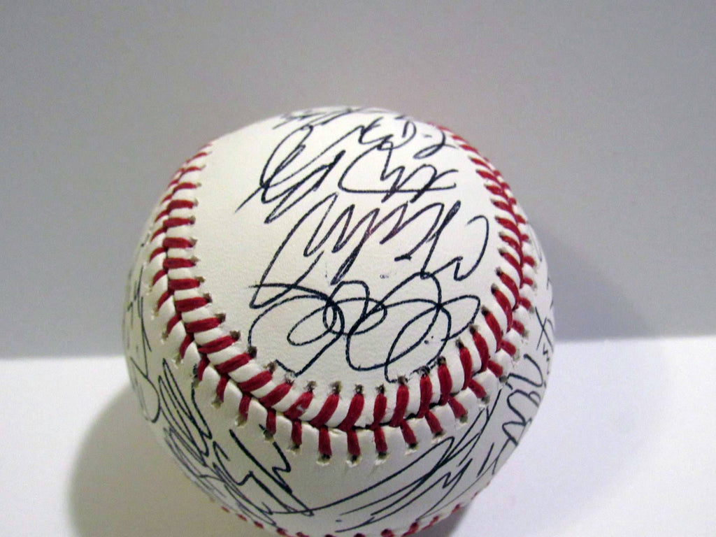 Copy of Chicago Cubs World champions Joe Maddon, Anthony Rizzo, Kris Bryant team signed baseball with proof