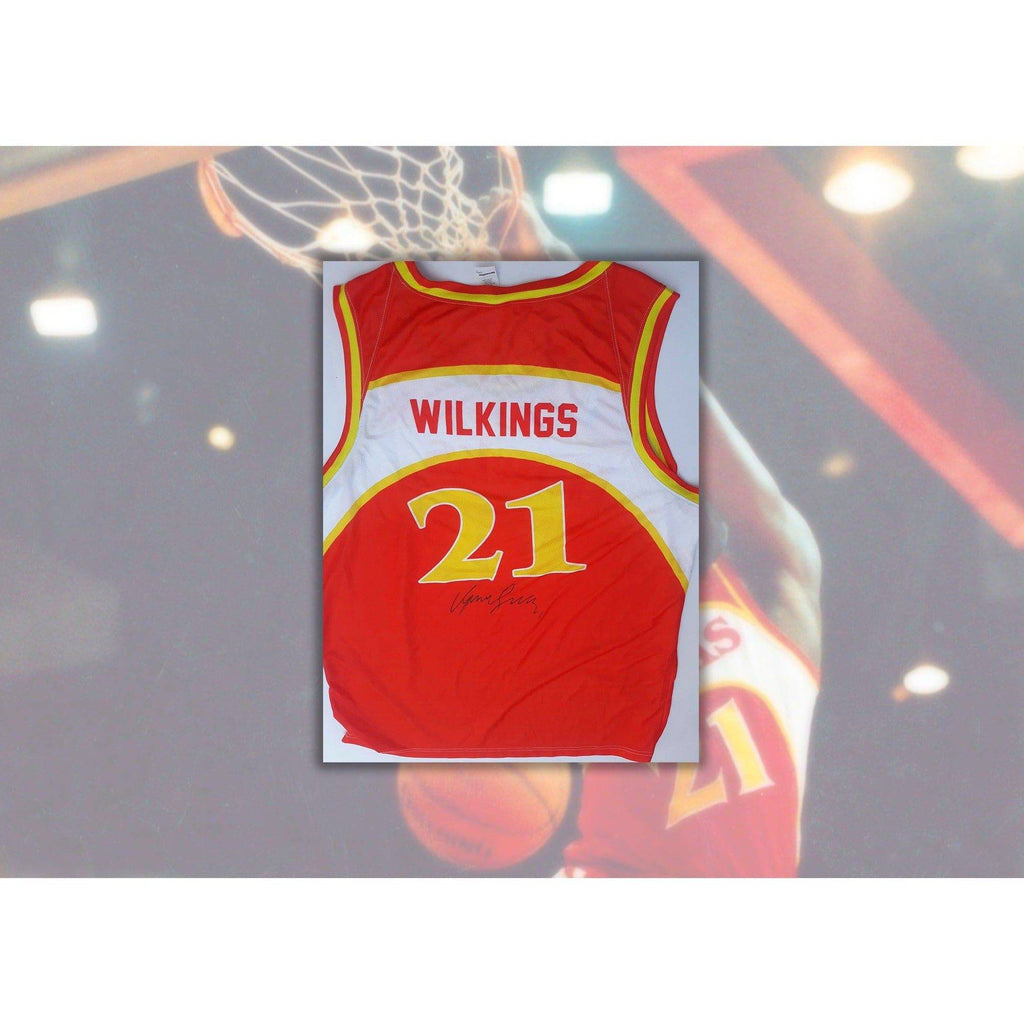 Dominique Wilkins Atlanta Hawks authentic jersey signed with proof