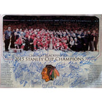 Load image into Gallery viewer, Patrick Kane Patrick Sharp Jonathan Toews Chicago Blackhawks 2014-15 Stanley Cup champion team signed 16 x 20 photo signed
