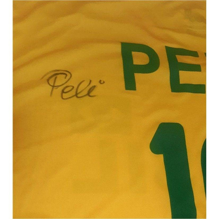 Pelé Edson Arantes do Nascimento Brazil jersey signed with proof