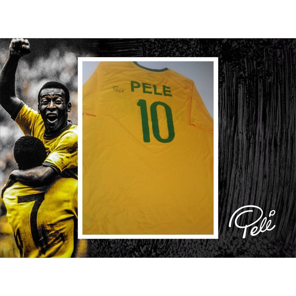 Pelé Edson Arantes do Nascimento Brazil jersey signed with proof