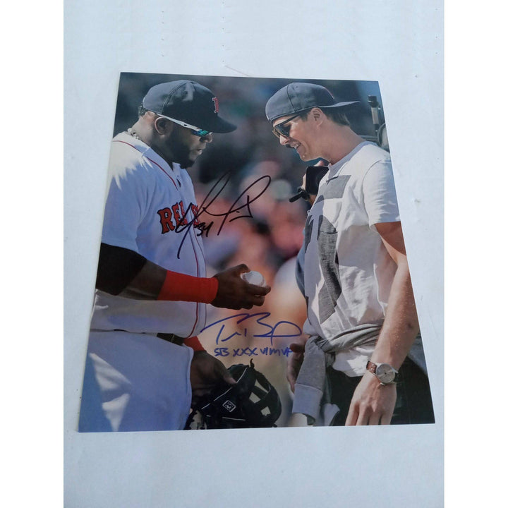 Tom Brady and David Ortiz 8 x 10 signed photo with proof