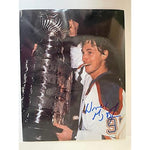 Load image into Gallery viewer, Wayne Gretzky Edmonton Oilers 8 by 10 signed photo with proof - Awesome Artifacts 
