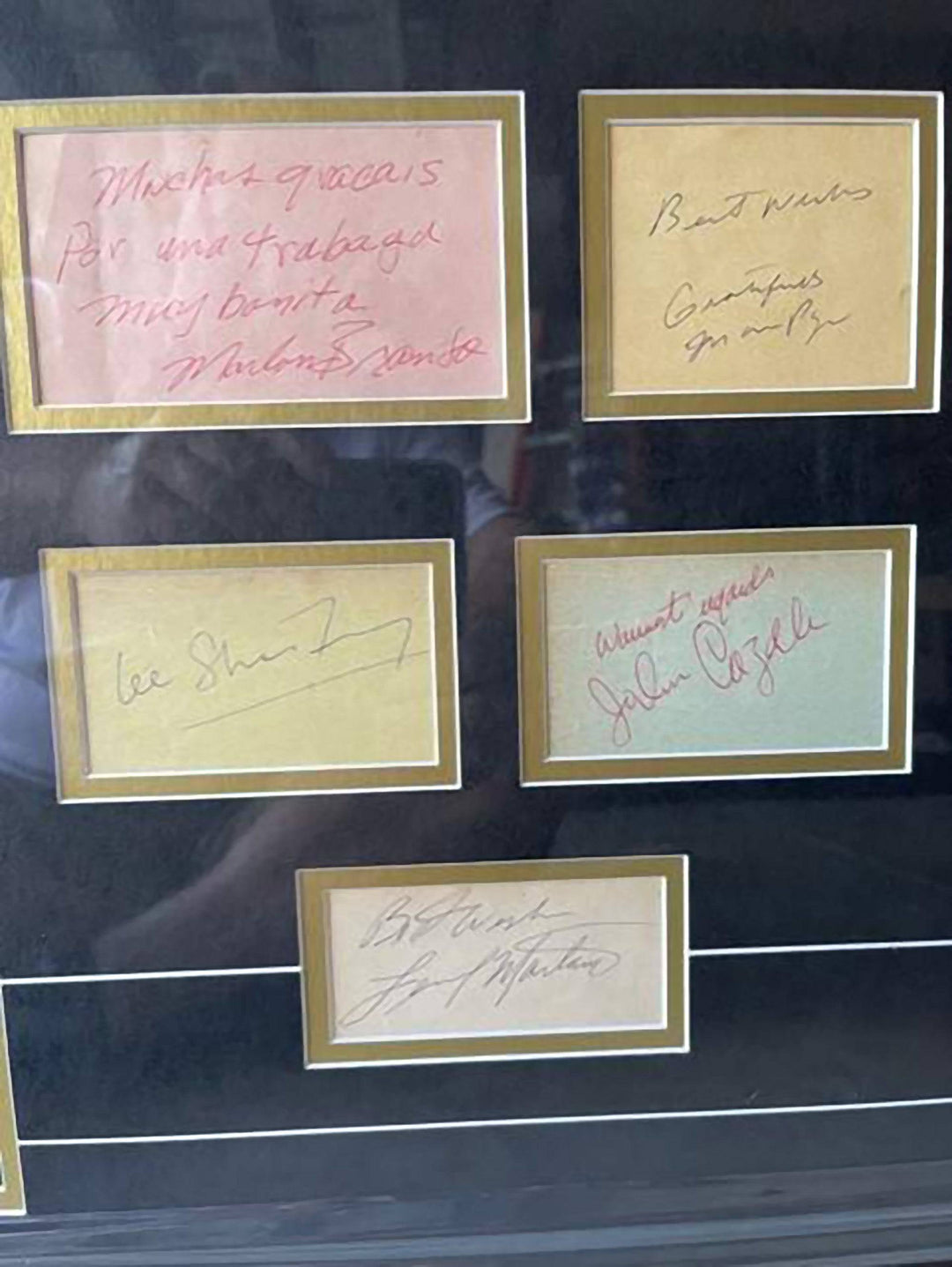 Al Pacino, Mario Puzo, Marlon Brando, John Cazale Godfather cast signed  and framed with proof - Awesome Artifacts 