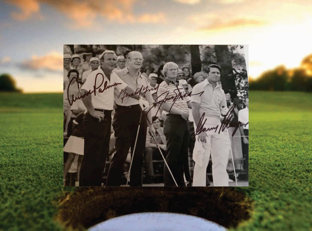 Arnold Palmer Gerald Ford Jack Nicklaus Gary Player 8 x 10 photo signed with proof - Awesome Artifacts 