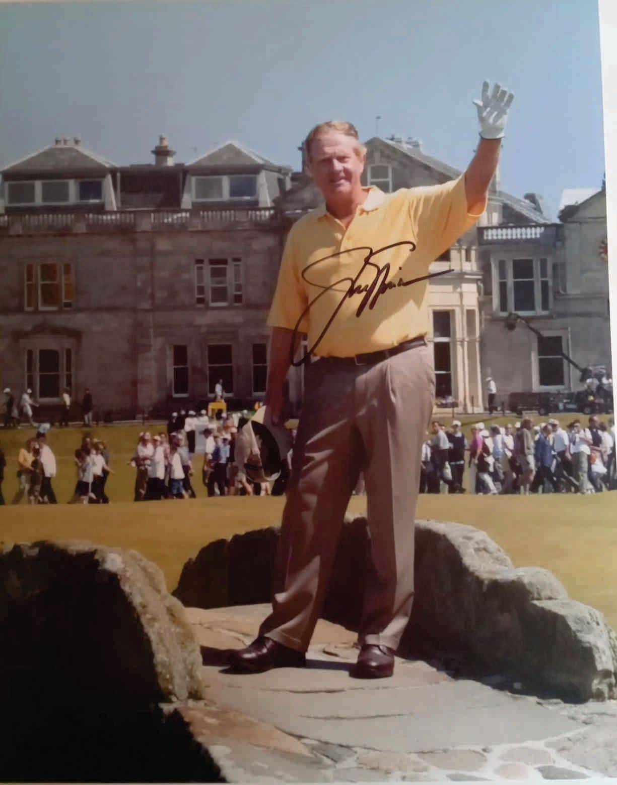 Jack Nicklaus 8 x 10 photo signed with proof - Awesome Artifacts 