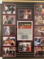 Load image into Gallery viewer, Quentin Tarantino, Uma Thurman, John Travolta, Pulp Fiction cast signed and framed photo collection with proof
