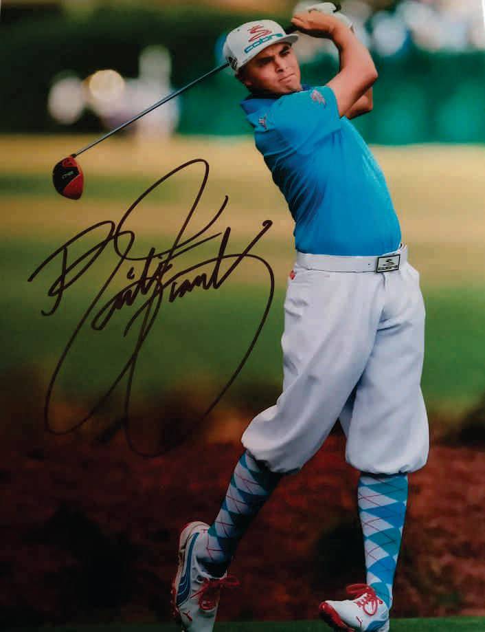 Rickie Fowler 8x 10 Golf Star photo signed with proof - Awesome Artifacts 