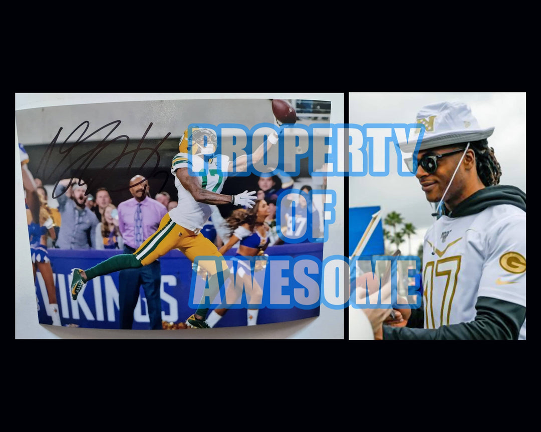 Davante Adams Green Bay Packers 5 by 7 photo signed with proof - Awesome Artifacts 