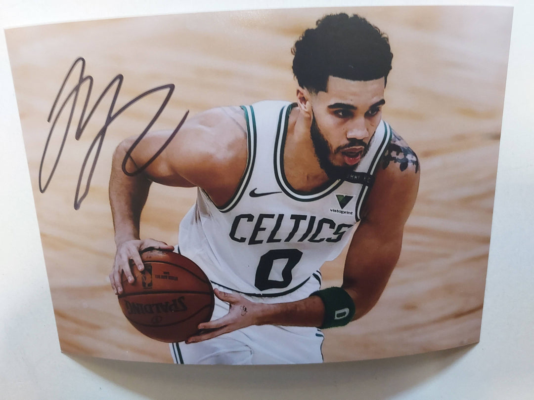 Jayson Tatum Boston Celtics 5 x 7 photo signed - Awesome Artifacts 