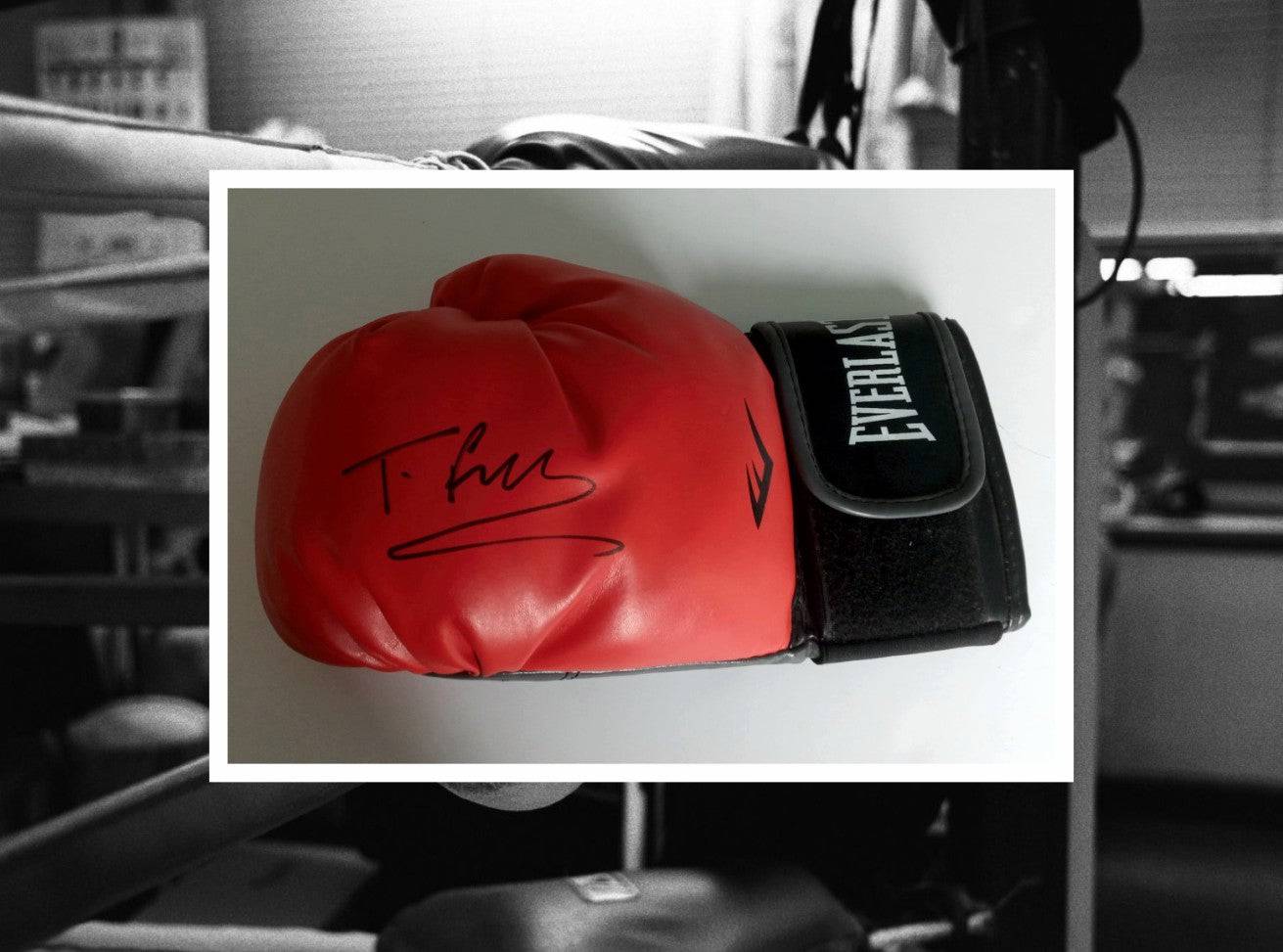 Tyson Fury Everlast boxing glove signed with proof - Awesome Artifacts 