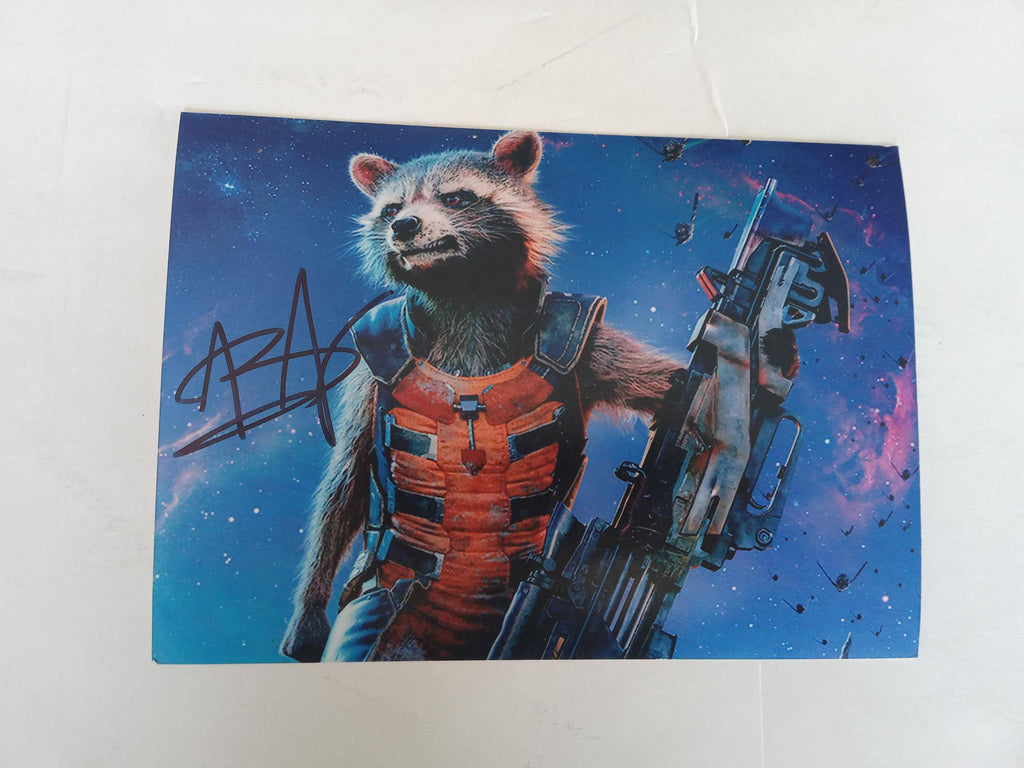 Bradley Cooper rocket Guardians of the Galaxy 5 x 7 photo signed with proof - Awesome Artifacts 