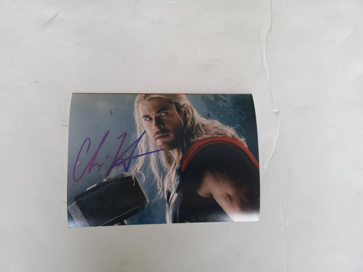 Chris Hemsworth Thor The Avengers Age of Ultron 5 x 7 photo signed with proof - Awesome Artifacts 