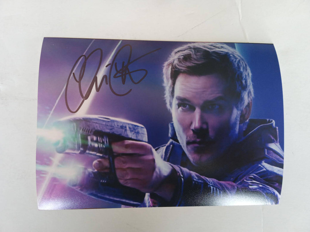 Chris Pratt Peter Quill Star-Lord Guardians of the Galaxy 5 x 7 photo signed with proof - Awesome Artifacts 