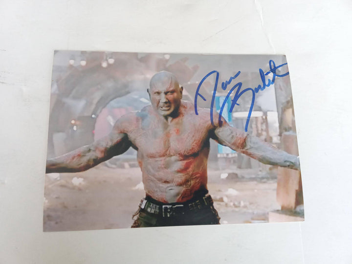 David Bautista Drax the Destroyer 5 x 7 photo signed with proof - Awesome Artifacts 