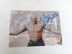 David Bautista Drax the Destroyer 5 x 7 photo signed with proof - Awesome Artifacts 