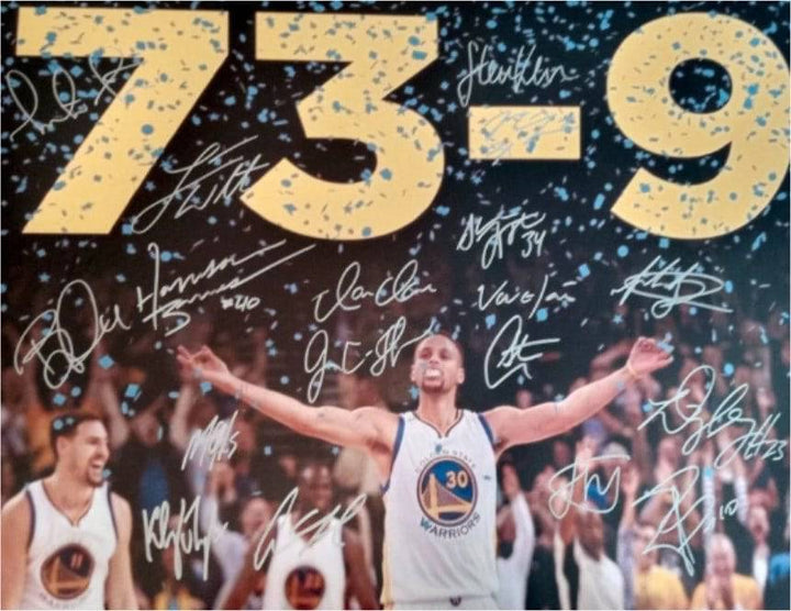 Draymond Green Steve Kerr Steph Curry Klay Thompson Golden State Warriors 16 x 20 photo signed with proof - Awesome Artifacts 