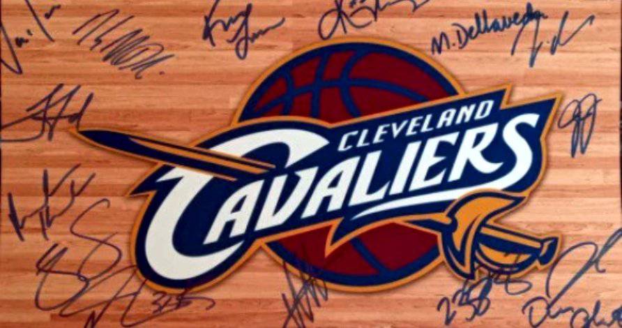 Kyrie Irving Kevin Love LeBron James Anderson Varejao Cleveland Cavaliers 16 x 20 team signed photo - Awesome Artifacts 