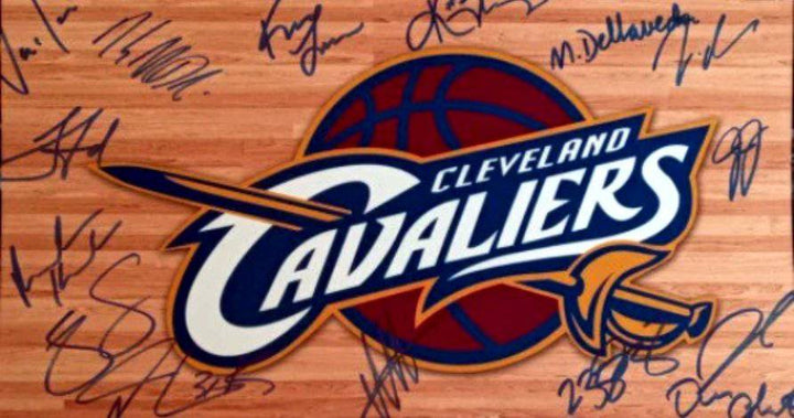 Kyrie Irving Kevin Love LeBron James Anderson Varejao Cleveland Cavaliers 16 x 20 team signed photo - Awesome Artifacts 