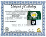 Load image into Gallery viewer, Arnold Palmer logo golf ball signed with proof - Awesome Artifacts 
