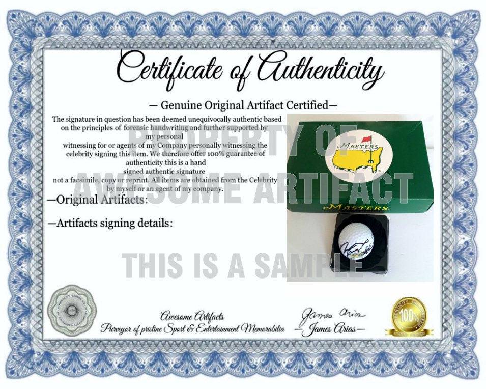 Gary Player Masters golf ball signed with proof - Awesome Artifacts 