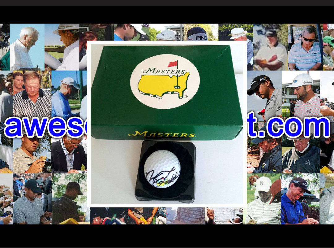 Gary Player Masters golf ball signed with proof - Awesome Artifacts 