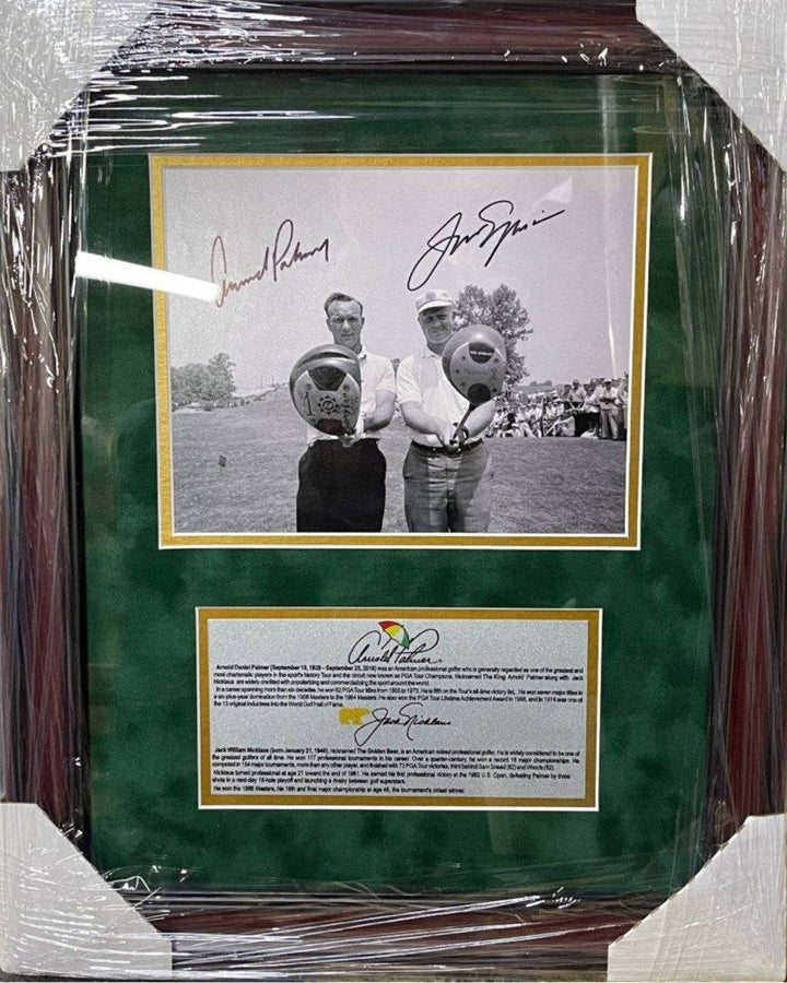 Arnold Palmer Tiger Woods Tom Watson Gary Player Jack Nicklaus 10 x 10 photo signed with proof - Awesome Artifacts 