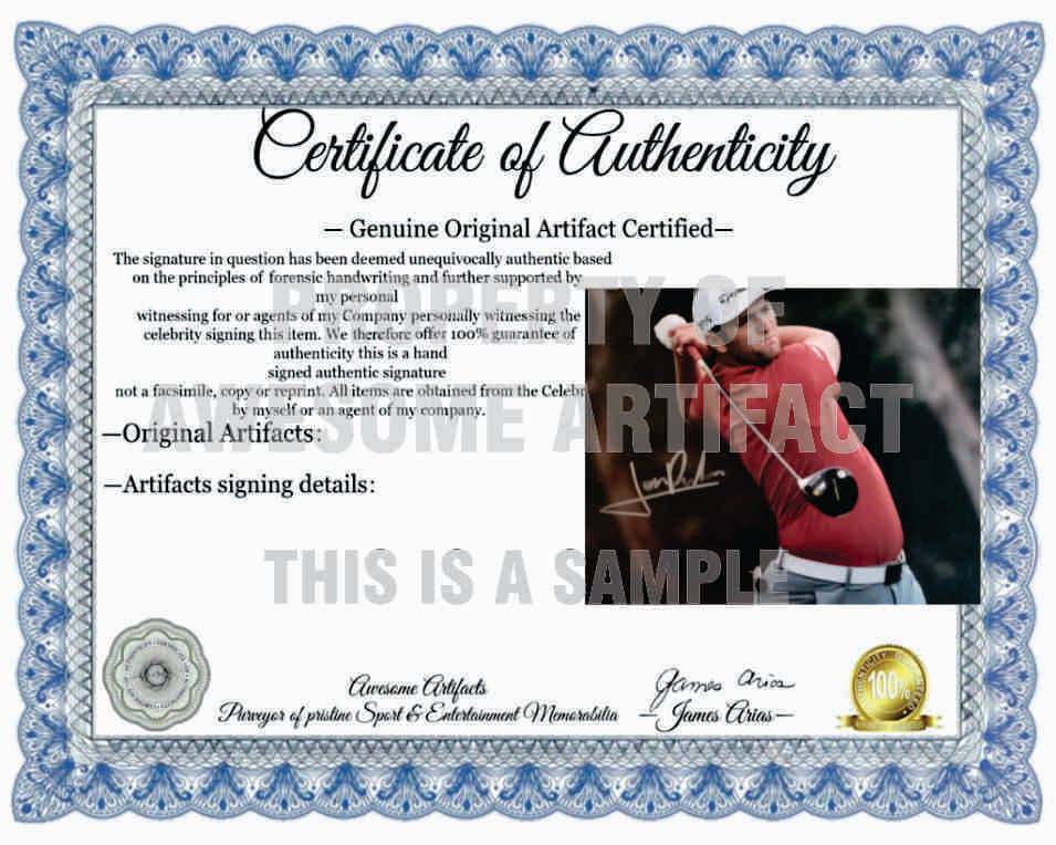 Golf Star Jon Rahm 8 x 10 photo signed with proof - Awesome Artifacts 