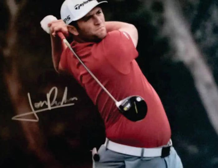 Golf Star Jon Rahm 8 x 10 photo signed with proof