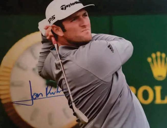 Jon Rahm PGA golf star 8 x 10 photo signed with proof