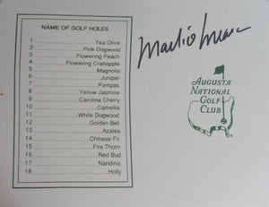 Mark O'Meara Masters Golf scorecard signed with proof - Awesome Artifacts 