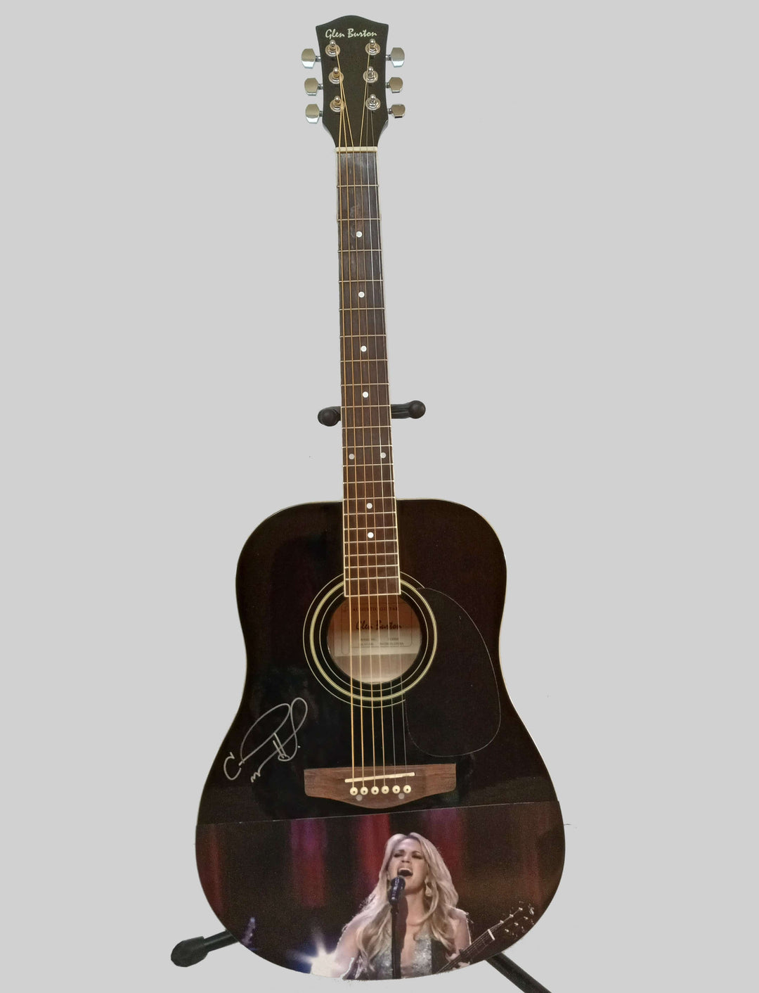 Carrie Underwood one of a kind guitar signed with proof - Awesome Artifacts 