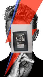 Load image into Gallery viewer, David Bowie signed and framed microphone proof - Awesome Artifacts 
