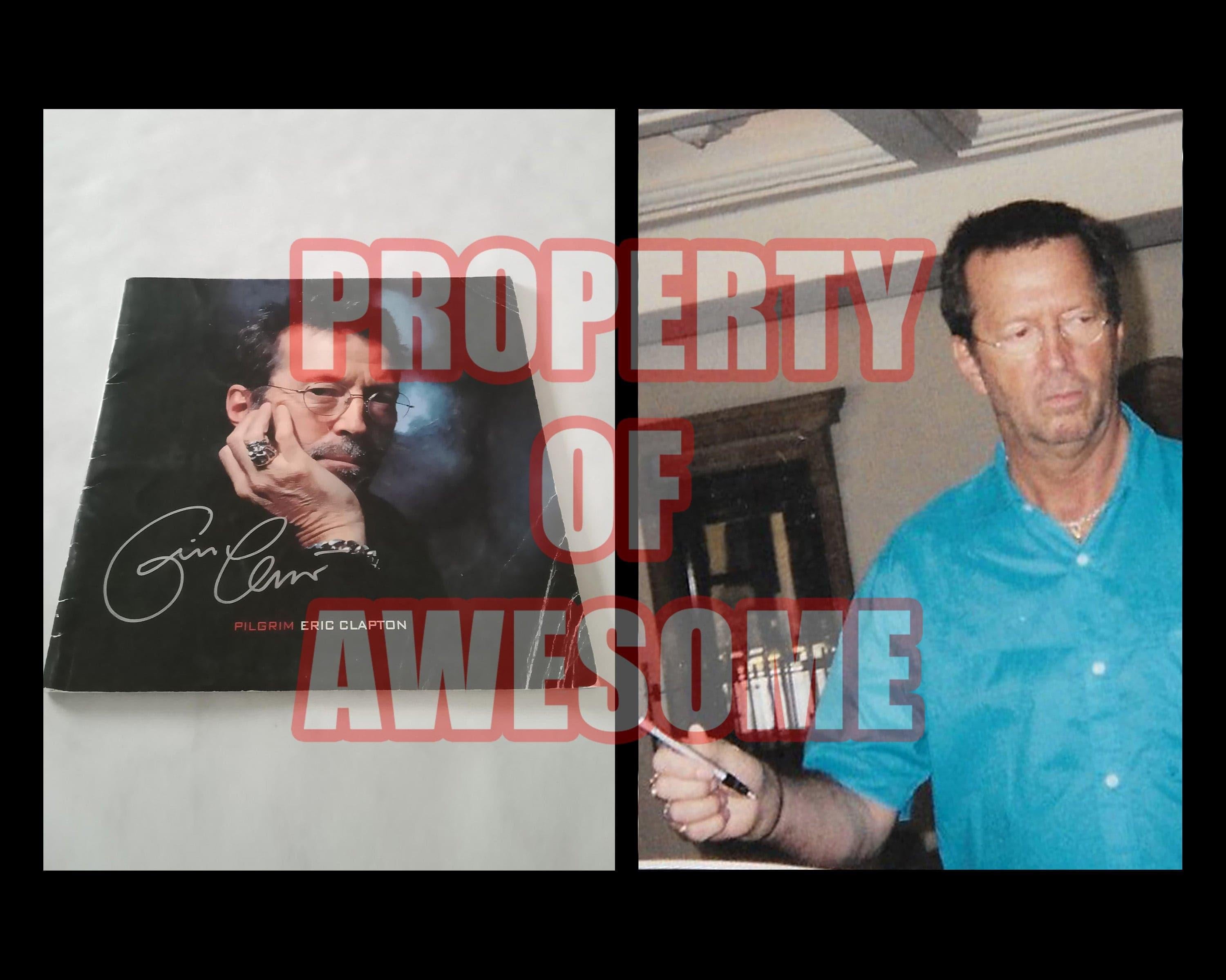 Eric Clapton tour program signed with proof | Awesome Artifacts