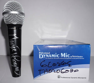 George Thorogood signed microphone with proof - Awesome Artifacts 