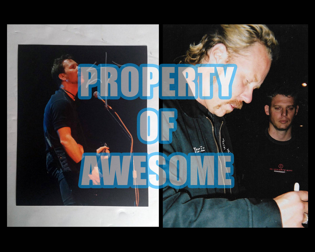 James Hetfield Metallica 8 x 10 photo signed with proof - Awesome Artifacts 