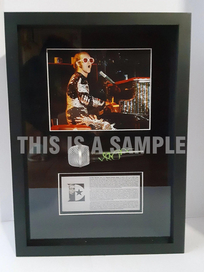 Certificate of Authenticity for Joni Mitchell signed microphone with proof