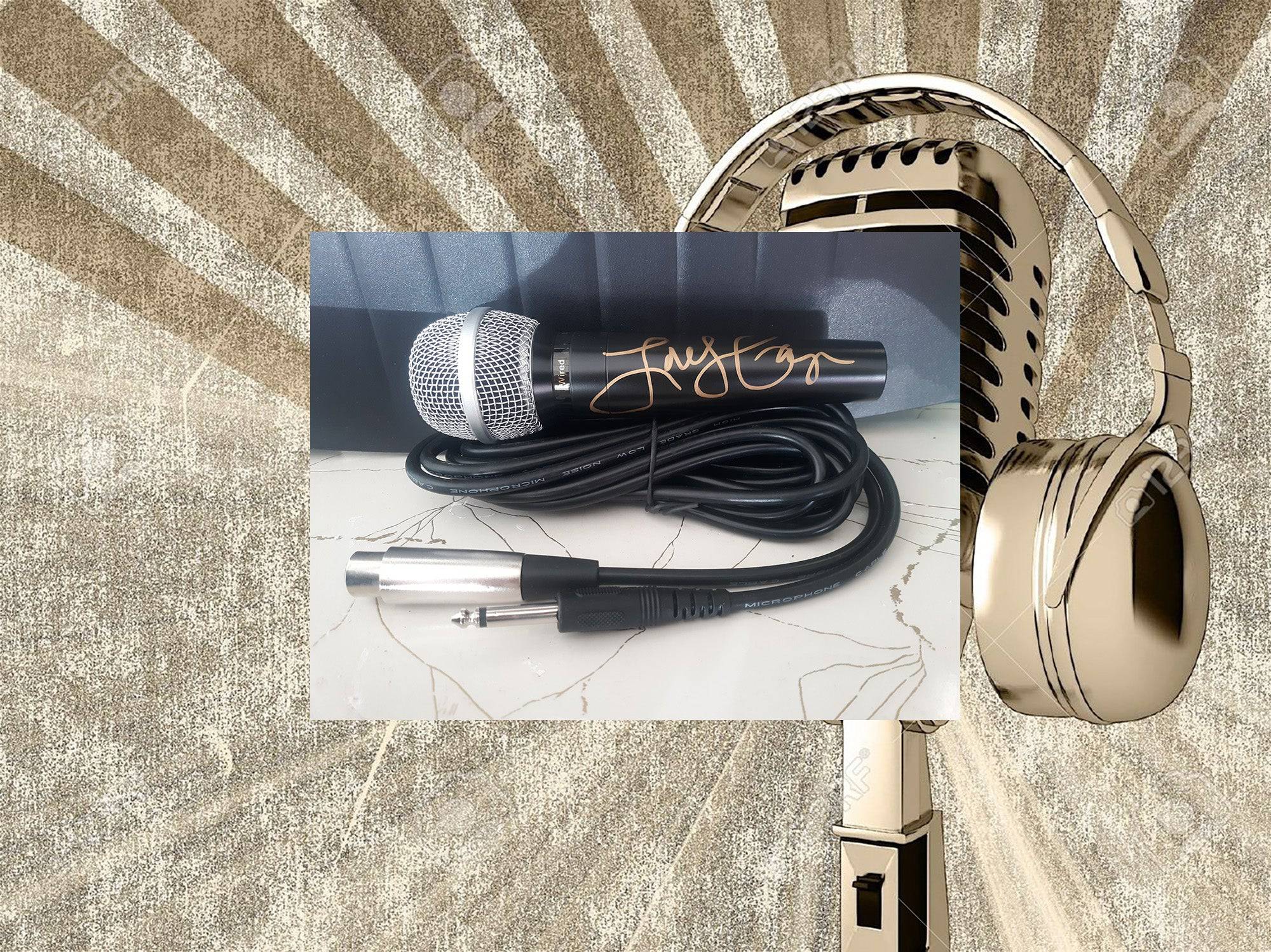 Lady Gaga signed microphone with proof - Awesome Artifacts 