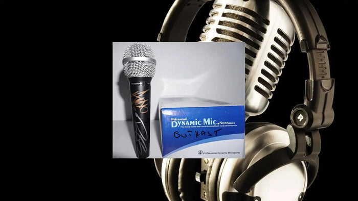 Outkast signed microphone with proof
